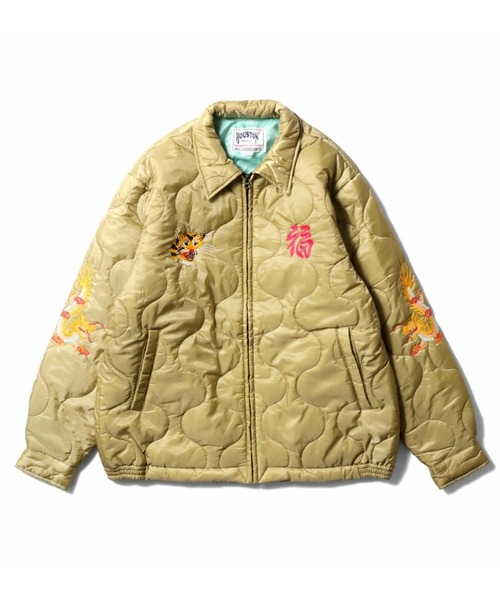 セール】HOUSTON ヒューストン NYLON RIP QUILTING VIETNAM JACKET 虎