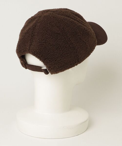 TITTY&CO.(ティティーアンドコー)の「ボアコーデュロイキャップ(キャップ・レディース・ブラック/アイボリー/ブラウン・FREE)」の4枚目の写真