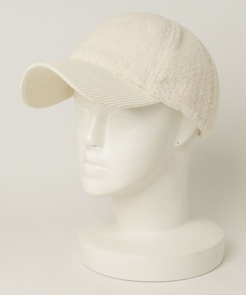 TITTY&CO.(ティティーアンドコー)の「ボアコーデュロイキャップ(キャップ・レディース・ブラック/アイボリー/ブラウン・FREE)」の7枚目の写真