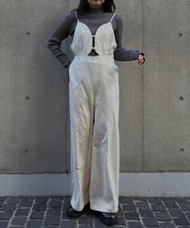 &g'aime（アンジェム）の「【&ｇ'aime 】 レザーライクオールインワン　Leather Like All In One（サロペット/オーバーオール）」