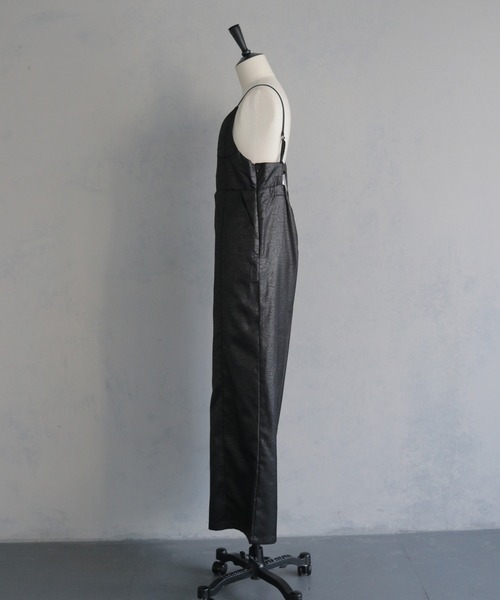 &g'aime（アンジェム）の「【&ｇ'aime 】 レザーライクオールインワン　Leather Like All In One（サロペット/オーバーオール・レディース・ブラック/ホワイト系その他・FREE）」の13枚目の写真