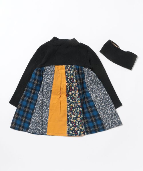 RAGMART(ラグマート)の「ヘアバンド&ワンピース(ワンピース・キッズ・ブラック/ピンク・100cm/110cm/120cm/130cm)」の3枚目の写真