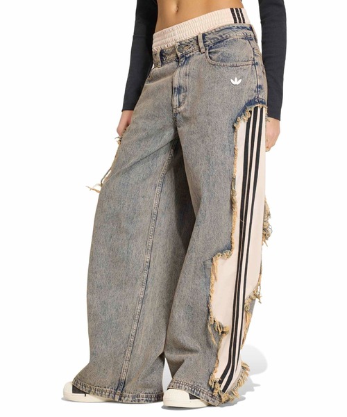 L ADIDAS ADILENIUM 5.0 デコンストラクテッド デニムパンツ adidas ADILENIUM 5 DECONSTRUCTED DENIM PANTS / アディダス アディ
