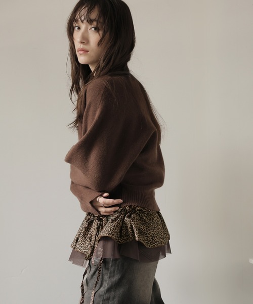 Ulysses(ユリシス)の「レオパードティアードフリルベルト(ベルト・レディース・ブラウン/グレー・F)」の7枚目の写真