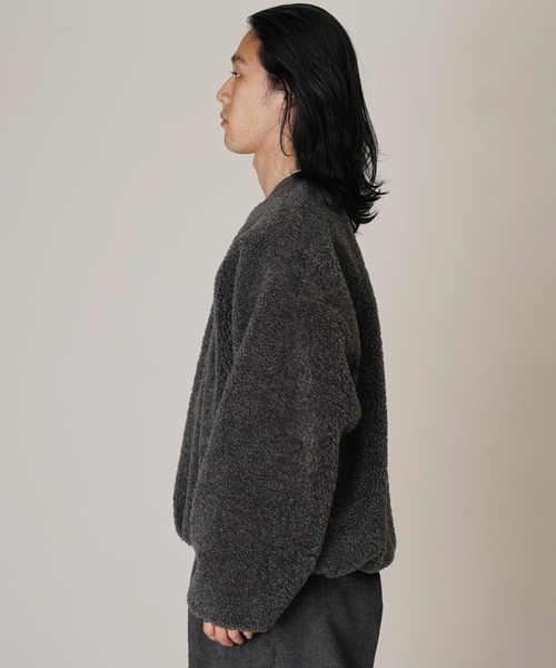 Aphlotus(アプロタス)の「ボアフリースクルーネックトレーナー(スウェット・メンズ・パープル/マルーン/チャコールグレー・LARGE/SMALL/MEDIUM)」の9枚目の写真