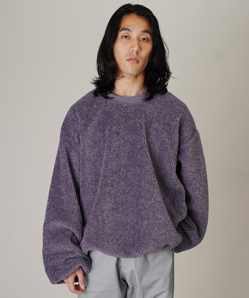 Aphlotus(アプロタス)の「ボアフリースクルーネックトレーナー(スウェット・メンズ・パープル/マルーン/チャコールグレー・LARGE/SMALL/MEDIUM)」の18枚目の写真