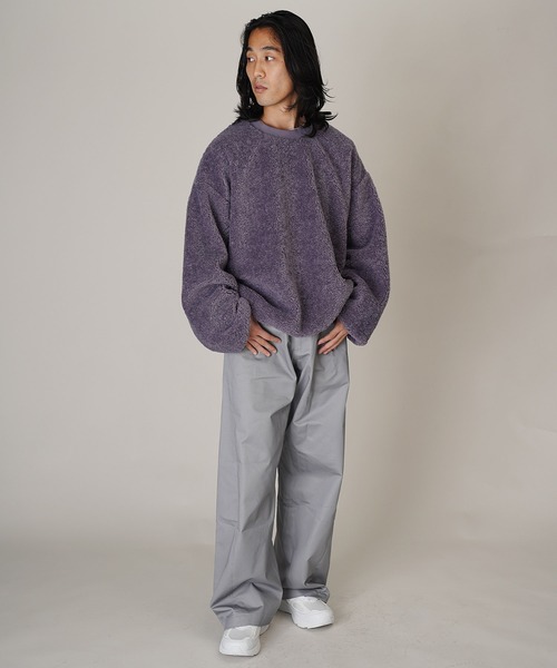 Aphlotus(アプロタス)の「ボアフリースクルーネックトレーナー(スウェット・メンズ・パープル/マルーン/チャコールグレー・LARGE/SMALL/MEDIUM)」の19枚目の写真