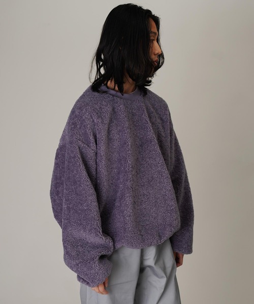 Aphlotus(アプロタス)の「ボアフリースクルーネックトレーナー(スウェット・メンズ・パープル/マルーン/チャコールグレー・LARGE/SMALL/MEDIUM)」の21枚目の写真