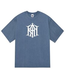 KTPN0002 カンシンボルピグメント半袖Tシャツ - ブルー