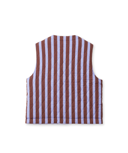 SNAPPY CUDDLE(スナッピーカードル)の「Fluffy Croissant Reversible Vest (Saffron)(ダウンベスト・メンズ・その他・1/2)」の2枚目の写真