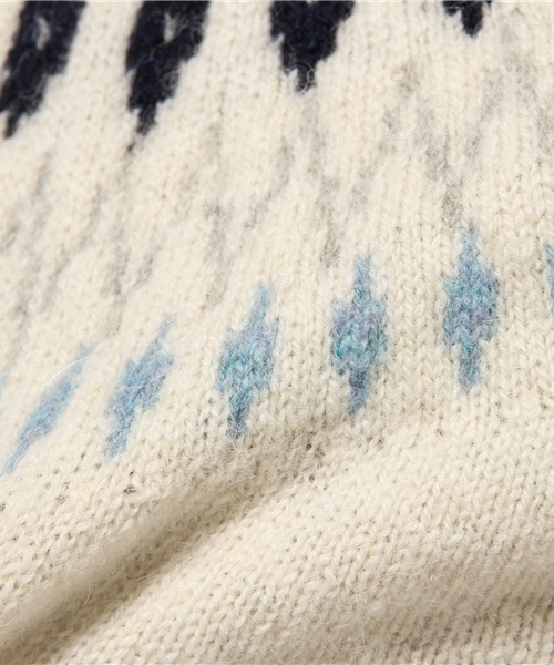 CIAOPANIC（チャオパニック）の「【Ciaopanic】　アイスランドロピKNITP/O（ニット/セーター・メンズ・カーキ/グレー/オフホワイト/ブラウン・MEDIUM/LARGE）」の9枚目の写真