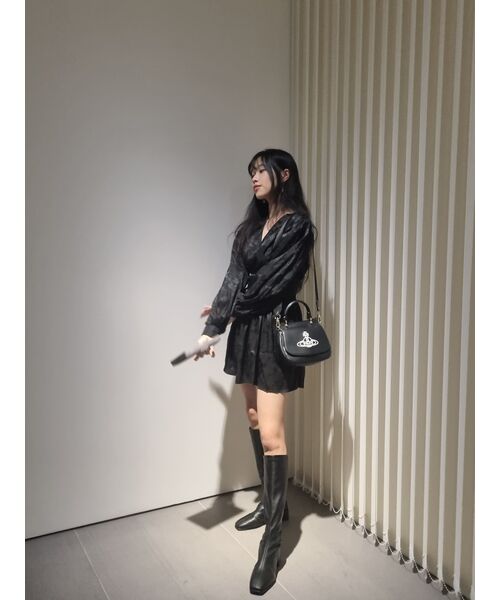 KOLEAT(コレット)の「WOMEN オーバーフィット マスタングフリースジャケット Black_Beige(ムートンコート・レディース・ベージュ×ブラック・FREE)」の15枚目の写真