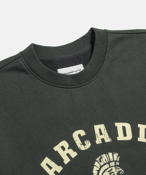 ESPIONAGE（エスピオナジ）の「Knight Mascot Heavyweight Sweatshirt Vintage Black（スウェット・メンズ・その他・MEDIUM/LARGE/X-LARGE）」の4枚目の写真