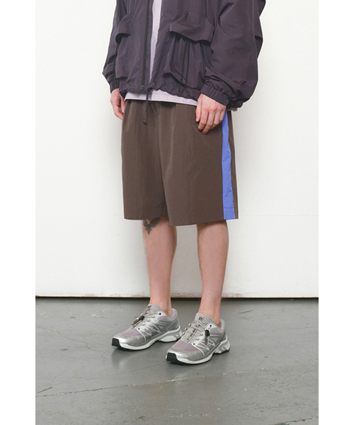 Curtis Color Point Half Pants Charcoal