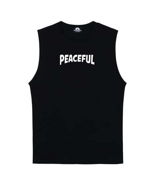 TRIPSHION(トリップション)の「PEACEFUL スリーブレス - ブラック(Tシャツ/カットソー・メンズ・その他・LARGE/MEDIUM/X-LARGE)」の1枚目の写真