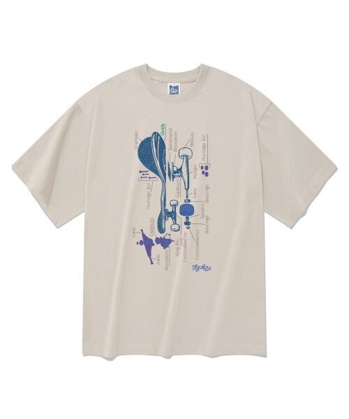 RADINEO(ラディネオ)の「アセンブリー 半袖Tシャツ ベージュ(Tシャツ/カットソー・メンズ・その他・LARGE/MEDIUM/SMALL/X-LARGE)」の1枚目の写真