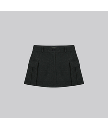 Wool blended pocket skirt pants [FRFA03PT01]_2color