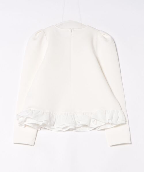 PICCIN PERLA(ピッチンペルラ)の「裾フリルギャザースリーブプルオーバー(Tシャツ/カットソー・レディース・オフホワイト/ブラック・M)」の18枚目の写真