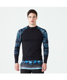 BASIC ELLE（ベーシックエル）の「メンズビーチジップアップラッシュガード BEM-S942K（ラッシュガード）」