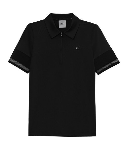 NEU GOLF(エヌイーユーゴルフ)の「ハーフジップTシャツ - ブラック(ポロシャツ・レディース・その他・LARGE/MEDIUM/SMALL)」の8枚目の写真