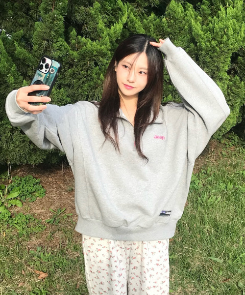JEEP（ジープ）の「[360g] レディース M-ロゴ ハーフジップ スウェット (JR5TSF838MG)（スウェット・レディース・その他・SMALL/MEDIUM/LARGE/X-LARGE）」の3枚目の写真