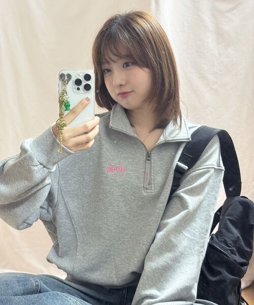 JEEP（ジープ）の「[360g] レディース M-ロゴ ハーフジップ スウェット (JR5TSF838MG)（スウェット・レディース・その他・SMALL/MEDIUM/LARGE/X-LARGE）」の16枚目の写真