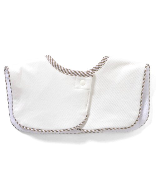 apres les cours(アプレレクール)の「刺繍モチーフスタイ(スタイ/よだれかけ・キッズ・オフホワイト/サックスブルー・90)」の10枚目の写真