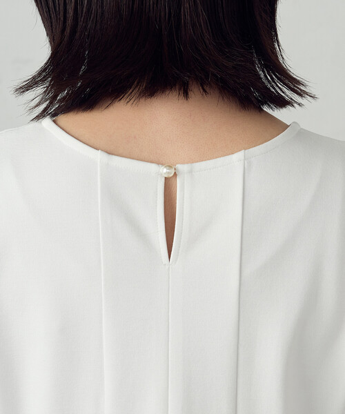 COMME CA ISM（コムサイズム）の「【宮城舞さん着用】切り替えブラウス（シャツ/ブラウス・レディース・ネイビー/ホワイト・MEDIUM/LARGE）」の12枚目の写真