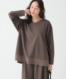 Elura | サマ見え異素材コンビプルオーバー/625549(Tシャツ/カットソー)