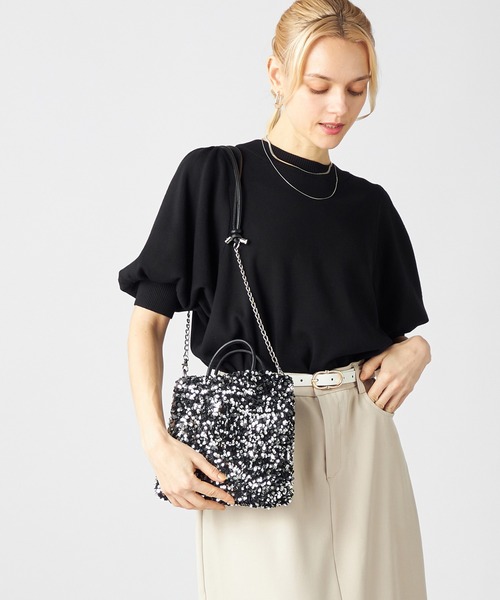 MONICA(モニカ)の「スパンコール2WAYミニトート(トートバッグ・レディース・ブラック/シルバー・FREE)」の1枚目の写真