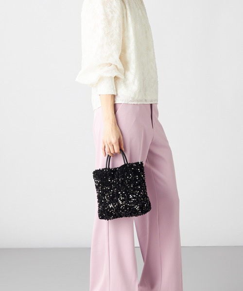 MONICA(モニカ)の「スパンコール2WAYミニトート(トートバッグ・レディース・ブラック/シルバー・FREE)」の6枚目の写真