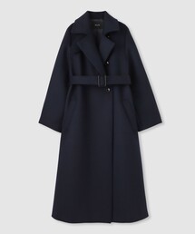 レディースのダッフルコート（ブルー・ネイビー/青色系）ファッション