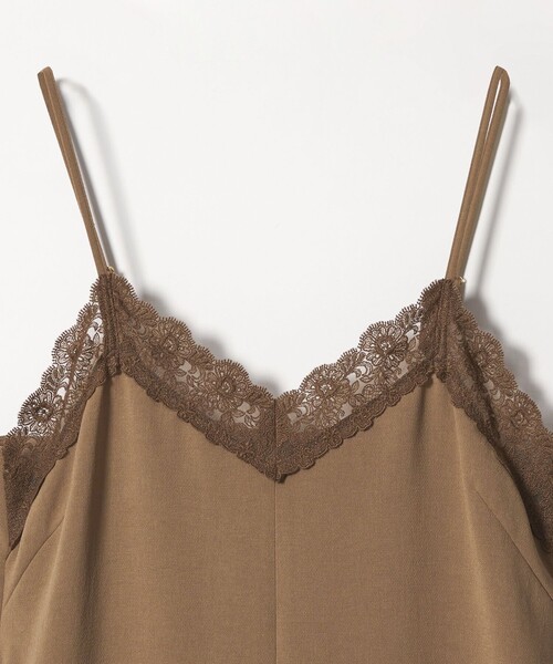 green label relaxing（グリーンレーベルリラクシング）の「＜SEASONAL COLLECTION＞レース キャミソール オールインワン（つなぎ/オールインワン・レディース・ブラック/ブラウン・FREE）」の12枚目の写真