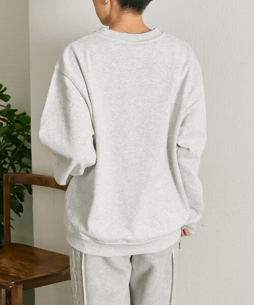 ear PAPILLONNER(イアパピヨネ)の「コードスウェット【SUM1 STYLE】(Tシャツ/カットソー・レディース・ネイビー/ライトグレー・FREE)」の6枚目の写真