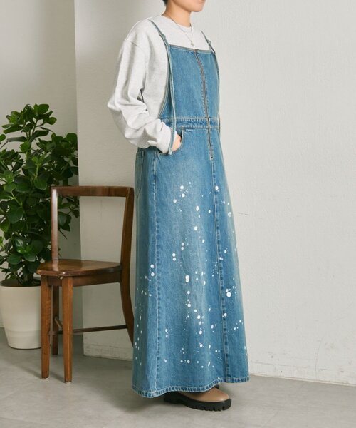 ear PAPILLONNER(イアパピヨネ)の「コードスウェット【SUM1 STYLE】(Tシャツ/カットソー・レディース・ネイビー/ライトグレー・FREE)」の14枚目の写真