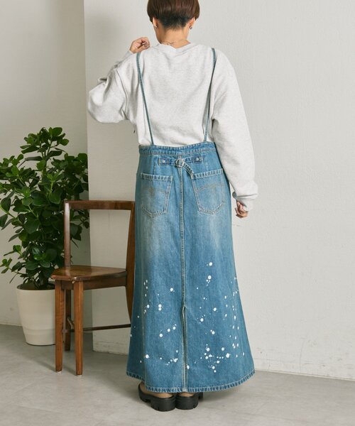 ear PAPILLONNER(イアパピヨネ)の「コードスウェット【SUM1 STYLE】(Tシャツ/カットソー・レディース・ネイビー/ライトグレー・FREE)」の15枚目の写真