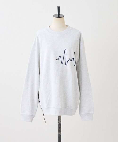 ear PAPILLONNER(イアパピヨネ)の「コードスウェット【SUM1 STYLE】(Tシャツ/カットソー・レディース・ネイビー/ライトグレー・FREE)」の16枚目の写真