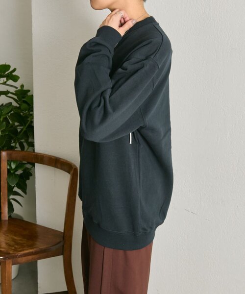 ear PAPILLONNER(イアパピヨネ)の「コードスウェット【SUM1 STYLE】(Tシャツ/カットソー・レディース・ネイビー/ライトグレー・FREE)」の21枚目の写真