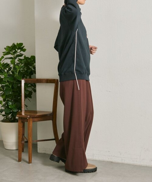 ear PAPILLONNER(イアパピヨネ)の「コードスウェット【SUM1 STYLE】(Tシャツ/カットソー・レディース・ネイビー/ライトグレー・FREE)」の22枚目の写真