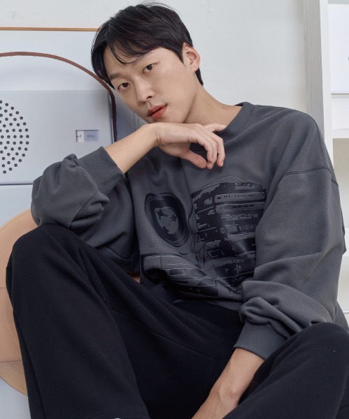 WILDROCK(ワイルドロック)の「カセットテープマンツーマン_チャコール(スウェット・メンズ・その他・LARGE/MEDIUM/SMALL)」の4枚目の写真