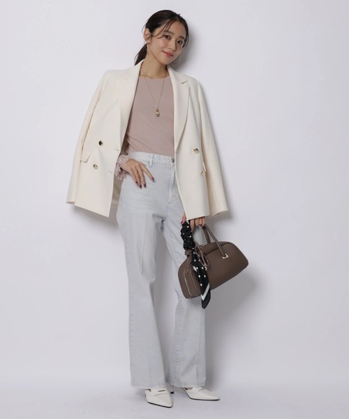 JUSGLITTY(ジャスグリッティー)の「センタープレス美脚デニム(その他パンツ・レディース・サックスブルー・2/1/0)」の15枚目の写真