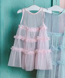 Boribon（ボリボン）の「ティアードチュールミミドレス（ワンピース）」