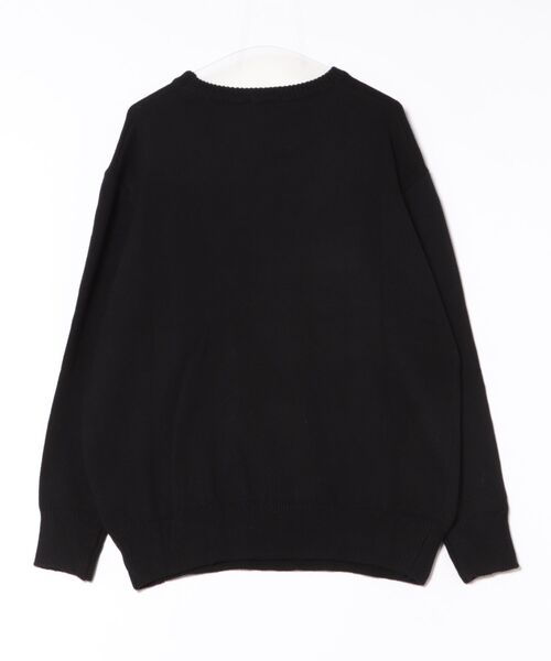 FACTOTUM（ファクトタム）の「【FACTOTUM】 5G Seed Stitch Crew Knit（ニット/セーター・メンズ・ブラック・FREE）」の2枚目の写真