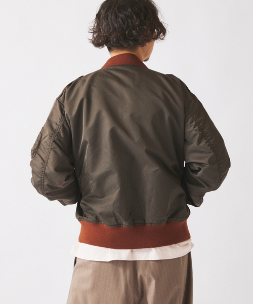 AVIREX（アヴィレックス）の「AVIREX / アヴィレックス 別注 L-2B フライトジャケット（ミリタリージャケット・メンズ・ブラウン/カーキ・LARGE/MEDIUM）」の19枚目の写真