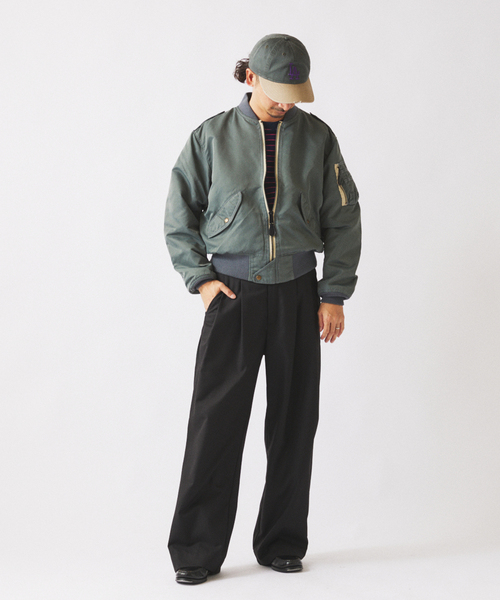 AVIREX（アヴィレックス）の「AVIREX / アヴィレックス 別注 L-2B フライトジャケット（ミリタリージャケット・メンズ・ブラウン/カーキ・LARGE/MEDIUM）」の22枚目の写真