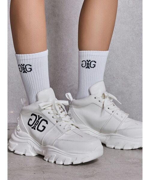 GYDA(ジェイダ)の「Symmetry GYDA RIB SOX(ソックス/靴下・レディース・オフホワイト/ブラック・FREE)」の11枚目の写真