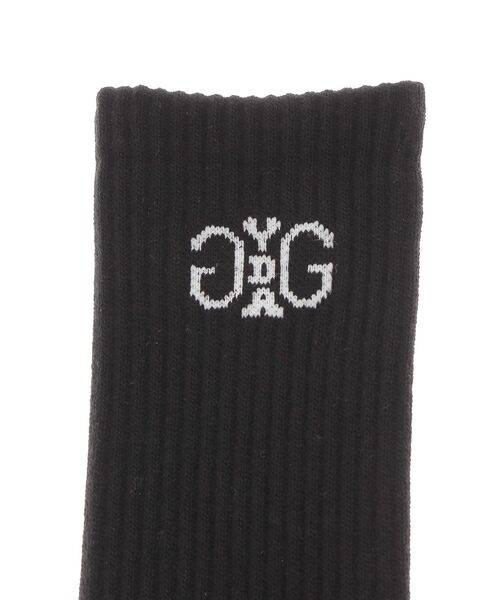 GYDA(ジェイダ)の「Symmetry GYDA RIB SOX(ソックス/靴下・レディース・オフホワイト/ブラック・FREE)」の3枚目の写真