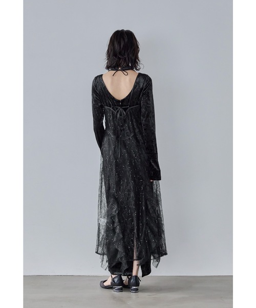 スパークルレースベロアドレス 2点セット 結婚式 成人式 二次会 同窓会