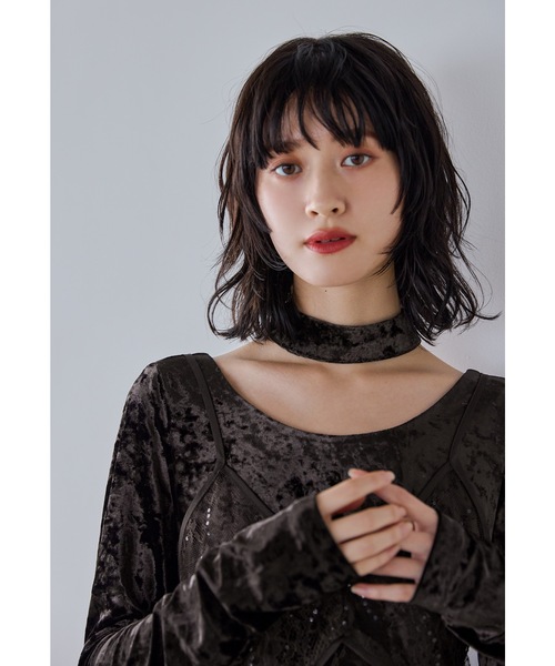 niana(ニアナ)の「スパークルレースベロアドレス 2点セット 結婚式 成人式 二次会 同窓会 入学式 卒業式 パーティードレス オケージョンドレス お呼ばれワンピース(ドレス・レディース・ブラウン/チャコール/ブラック・L/M/S)」の21枚目の写真