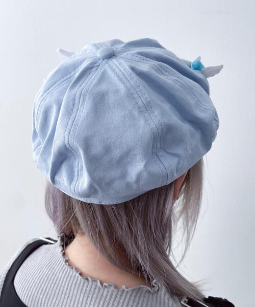 WEGO（ウィゴー）の「WEGO/モチーフデザインキャスケット（キャスケット・レディース・サックスブルー・FREE）」の6枚目の写真